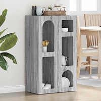 vidaXL Sideboard Grå Sonoma 59 x 35 x 100,5 cm Konstruerat trä