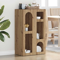 vidaXL Sideboard Artisan Ek 59 x 35 x 100,5 cm Konstruerat trä