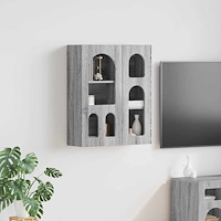 vidaXL Hängande skåp Grå Sonoma 59 x 20 x 71.5 cm Konstruerat trä