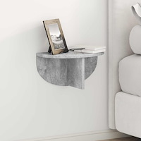 vidaXL Vägg hylla Betonggrå 38 x 19 x 19 cm Konstruerat trä