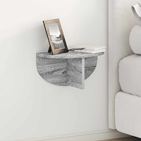 vidaXL Vägg hylla 2 pcs Grå Sonoma 38 x 19 x 19 cm Konstruerat trä