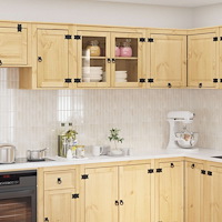 vidaXL Skåp med hylla med lagring Honung 60 x 32 x 40 cm Massiv furu