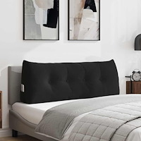vidaXL Ryggkudde Svart 120 x 24 x 50 cm Sammet