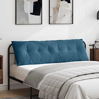 vidaXL Ryggkudde Blå 160 x 50 cm Kordread tyg