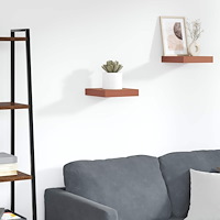 vidaXL Vägg hylla Väggmonterad Röd 23 x 23,5 x 4 cm Konstruerat trä