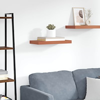 vidaXL Vägg hylla Väggmonterad Röd 50 x 23 x 4 cm Konstruerat trä