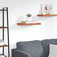 vidaXL Vägg hylla Väggmonterad Röd 50 x 23 x 4 cm Konstruerat trä