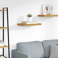 vidaXL Vägg hylla Väggmonterad Brun 50 x 23 x 4 cm Konstruerat trä