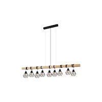 EGLO EGLO TOWNSHEND 5, Svart, Brun, Stål, Trä, Universal, IP20, I...