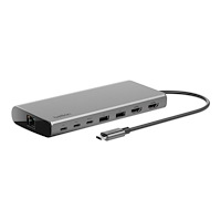 Belkin Components Belkin CONNECT 8-in-1 Dual Display Core Hub - dockningsstation - USB-C - 2 x HDMI - 1GbE
