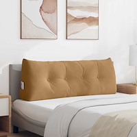 vidaXL Ryggkudde Brun 120 x 24 x 50 cm Sammet