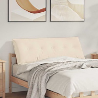 vidaXL Ryggkudde Beige 140 x 50 cm Mikrofiber Tyg