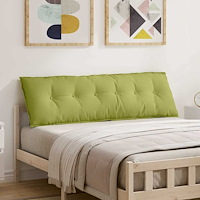 vidaXL Ryggkudde Ljusgrön 160 x 19 x 50 cm tyg