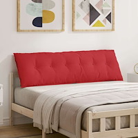 vidaXL Ryggkudde Röd 160 x 19 x 50 cm tyg