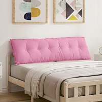 vidaXL Ryggkudde Rosa 160 x 19 x 50 cm tyg