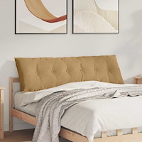 vidaXL Ryggkudde Brun 160 x 50 cm Kordread tyg