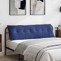 vidaXL Ryggkudde Polisblå 160 x 50 cm Kordread tyg