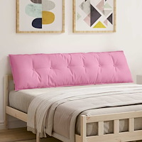 vidaXL Ryggkudde Rosa 180 x 19 x 50 cm tyg