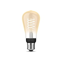Philips HUE Philips Hue White Edison - LED-glödlampa med filament - form: ST64 - E27 - 7 W - mjukt varmt vitt ljus - 2100 K