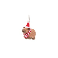 SASS & BELLE Capybara with Santa Hat Felt Decoration