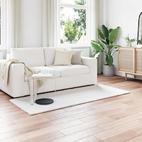 vidaXL Fusk-kaninpälsmatta Olite Vit 100 x 200 cm Polyester