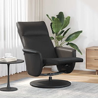 vidaXL Massagefåtölj Svart 71 x 90 x 105 cm Konstläder