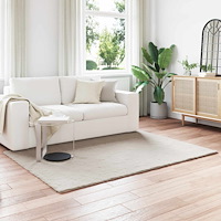 vidaXL Fusk-kaninpälsmatta Olite Beige 160 x 230 cm Polyester