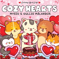 Legind Målarbok : Cozy Hearts