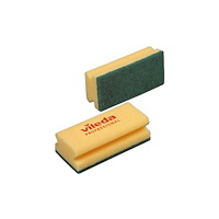 Vileda Skursvamp, Vileda, 15x7x5cm, grön, PA/PE/PP, grov skureffekt