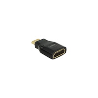 DeLOCK Delock Adapter High Speed HDMI with Ethernet - HDMI Mini-C male > HDMI-A female 4K - HDMI-adapter