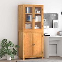 vidaXL Förvaringsmöbelset med lagring med dörr Brun Konstruerat trä