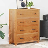 vidaXL Skåp med låda med lagring Brun Konstruerat trä