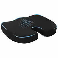 vidaXL Kudde med kudde Svart 46 x 38 x 8 cm Nät