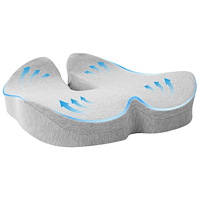 vidaXL Kudde med kudde Ljusgrå 50 x 43 x 10 cm Bomull