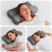 vidaXL Kudde med kudde Grå 59 x 38 x 14 cm Polyester