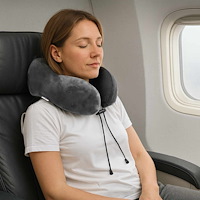 vidaXL Kudde med kudde Justerbar Grå 28 x 25 x 14 cm Sammet