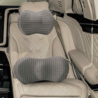 vidaXL Kuddset Enfärgad Justerbar 2 pcs Grå Minneskum