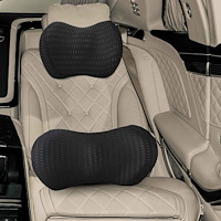 vidaXL Kudde med kudde Justerbar 2 pcs Svart 4D Mesh