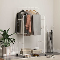 vidaXL Klädhängare Enfärgad Vit 80 x 53 x 156 cm