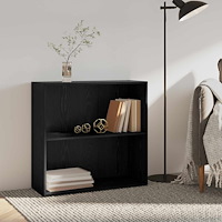 vidaXL Hyllsystem Svart Ek 60 x 30 x 76.5 cm Konstruerat trä