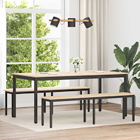 vidaXL bänk Naturfärg 160 x 35 x 45 cm Massiv furu