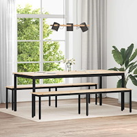 vidaXL bänk Naturfärg 200 x 35 x 45 cm Massiv furu