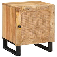 vidaXL Nattduksbord Naturfärg 40 x 33,5 x 46 cm Massivt mangoträ