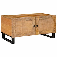 vidaXL Kaffeebord Naturfärg 80 x 50 x 40 cm Massivt mangoträ