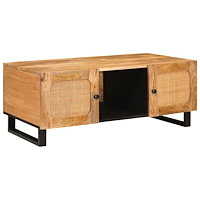 vidaXL Kaffeebord Artisan Ek 100 x 54 x 40 cm Massivt mangoträ