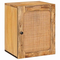 vidaXL Hängande Badrumsskåp Brun 38 x 33 x 48 cm Massivt mangoträ