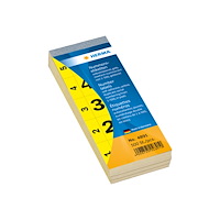 HERMA HERMA - dekorationsbindemedel - nummer 1-500 - 2.8 x 5.6 cm - gul - papper