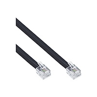 Inline InLine telefonkabel - 50 cm - svart