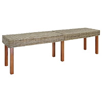 vidaXL bänk Naturfärg 160 x 35 x 45 cm Massivt mangoträ