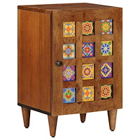 vidaXL Badrumsskåp med lagring med dörr Valnöt 38 x 33 x 58 cm